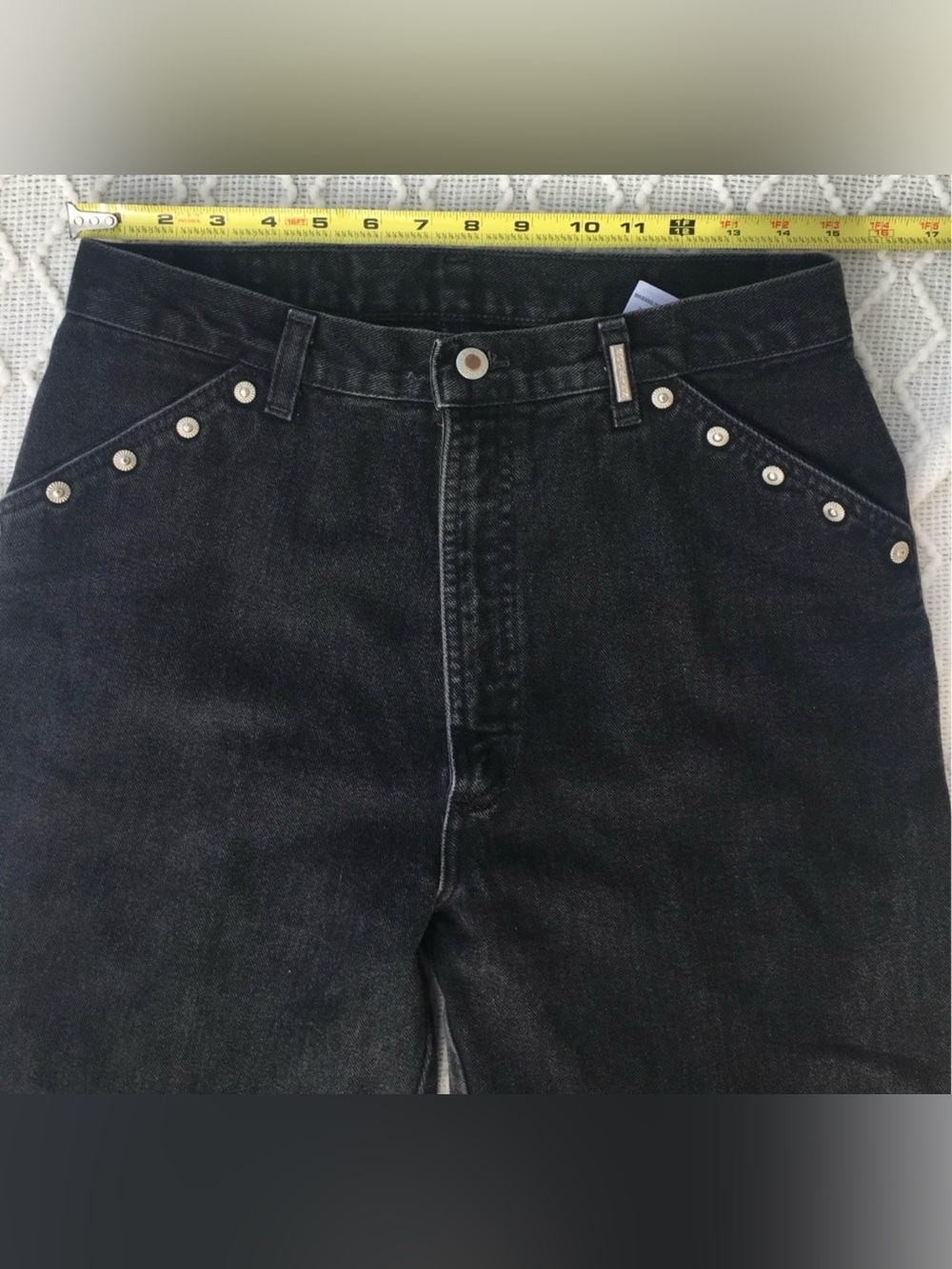 Rockies Women’s Black Jeans with Stud Accents - Picture 1 of 6